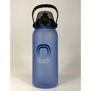 Overtime 12 fl oz Blue Plastic BPA-Free Flip Lock Water Bottle OTPPWJ-12IBLG